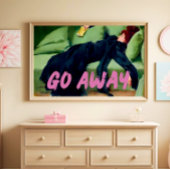 変更されたアート、ゴー遠くに、ヴィンテージポートレート ポスター