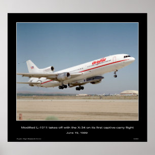 変更されたL-1011はX-34と出発します ポスター
