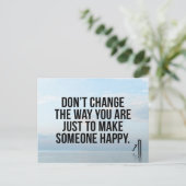 変更しない引用文 ポストカード (スタンド正面)