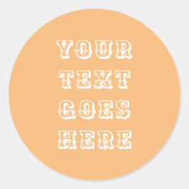 変更するテキストはこちら個人文字 ラウンドシール