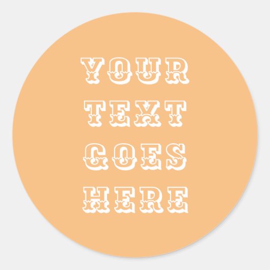 変更するテキストはこちら個人文字 ラウンドシール (正面)