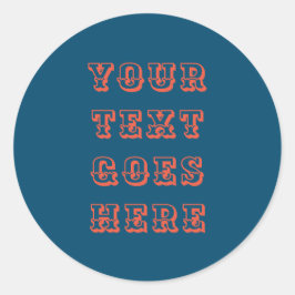 変更するテキストはこちら個人文字 ラウンドシール