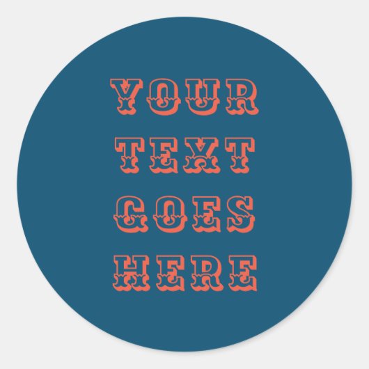 変更するテキストはこちら個人文字 ラウンドシール (正面)