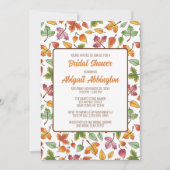 変更する離れ秋ブライダルシャワー 招待状 (正面)