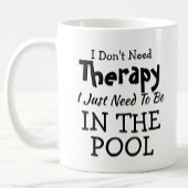 変更できる文字不要プールセラピーのみ コーヒーマグカップ