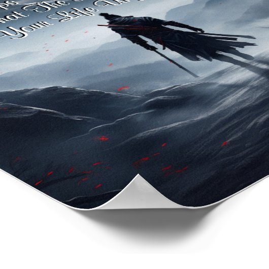 変更できる文字、ファンタジー感動的戦士 ポスター (角)