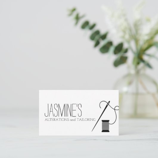 変更と仕立て 名刺 (スタンド正面)