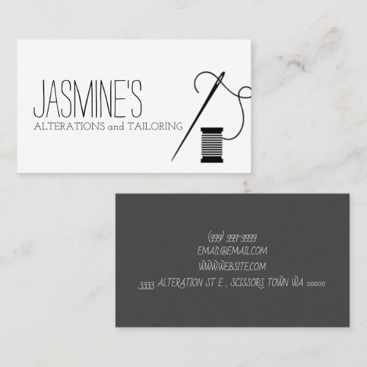 変更と仕立て 名刺 (正面/裏面)