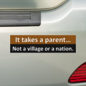 変更のための試みのparenting バンパーステッカー (車上)