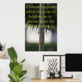 変更の発生 ポスター (ホームオフィス)