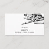 変更の調整、シームストレス、テーラー 名刺 (裏面)