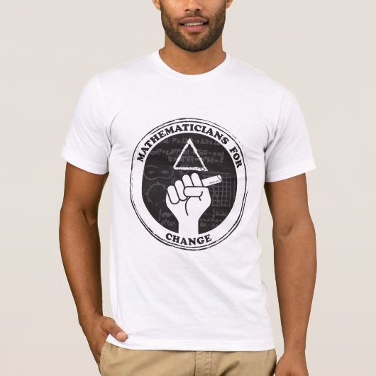 変更のTシャツのための数学者 Tシャツ (正面)
