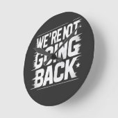 変更はこちら：戻らない ラウンド壁時計 (傾斜)