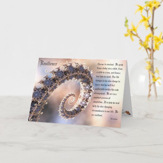 変更は一定 カード (黄色い花)