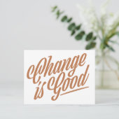 変更は引っ越しのお知らせ用葉書 ポストカード (スタンド正面)