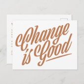 変更は引っ越しのお知らせ用葉書 ポストカード (正面/裏面)