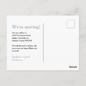 変更は引っ越しのお知らせ用葉書 ポストカード (裏面)