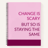 変更は怖いノート ノートブック (正面)