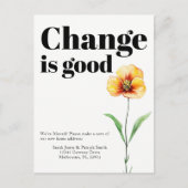 変更は良い動きの発表 案内ポストカード (正面)