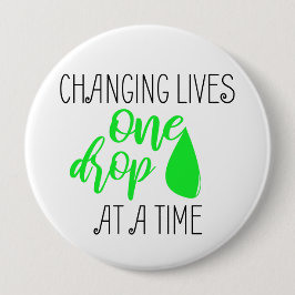 変更は1つの低下- CBDの油ファン一度に住んでいます 缶バッジ