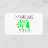 変更は1匹の低下- CBDの油一度に住んでいます 名刺 (裏面)