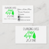 変更は1匹の低下- CBDの油一度に住んでいます 名刺 (正面/裏面)