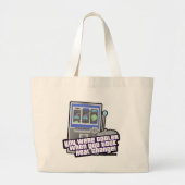 変更を実在して下さい ラージトートバッグ (正面)