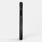 変更イニシャル名前の追加セーフティイエローブラックシルバー Case-Mate iPhoneケース (裏面/右)