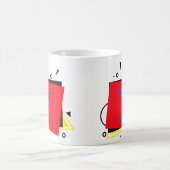 変更イニシャル名前を追加ジオメトリレイヤ – W X Y Z コーヒーマグカップ (中央)