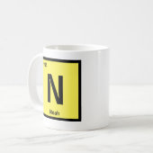 変更イニシャル名年期期間表M N O P コーヒーマグカップ (正面左)