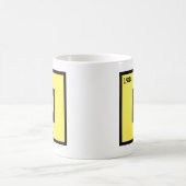 変更イニシャル名年期期間表M N O P コーヒーマグカップ (中央)
