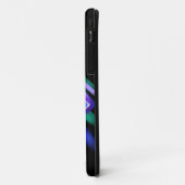 変更イニシャル、ソフトブルーアクアダイヤモンド Case-Mate iPhoneケース (裏面/左)