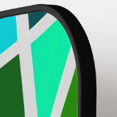 変更イニシャル、三角形の色 ピックルボールラケット (左詳細)