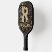 変更イニシャル、名前の追加、錆びた金属ギア ピックルボールラケット (左)