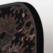 変更イニシャル、名前の追加、錆びた金属ギア ピックルボールラケット (左詳細)