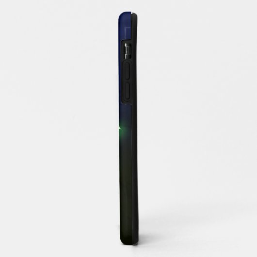 変更イニシャル、追加(削除)名前青緑宇宙 Case-Mate iPhoneケース (裏面/左)