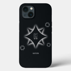 変更イニシャル、追加（削除）名、星影 iPhone 13ケース