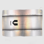 変更イニシャル、追加（削除）名、金属帯 ゴルフタオル (横)