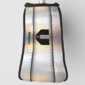 変更イニシャル、追加(削除)名、金属帯 ゴルフヘッドカバー (回転90)