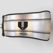 変更イニシャル、追加(削除)名、金属帯 ゴルフヘッドカバー (正面)