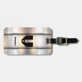 変更イニシャル、追加（削除）名、金属帯 ラゲッジタグ (正面横)