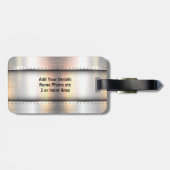 変更イニシャル、追加（削除）名、金属帯 ラゲッジタグ (裏面横)