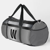 変更イニシャル、銀金属 ダッフルバッグ (右コーナー)