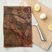 変更ギア – スチームパンクギア&コグ キッチンタオル (四つ折り)