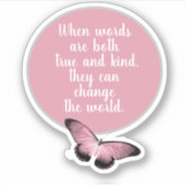 変更ザワールドブッダ引用文 シール (正面)