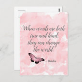 変更ザワールドブッダ引用文 ポストカード (正面/裏面)