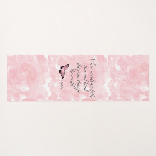 変更ザワールドブッダ引用文 ヨガマット (裏面(横))