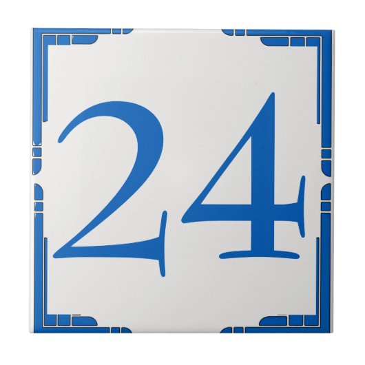 変更ハウス番号、青を編集 タイル (正面)