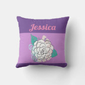 変更パーソナライズされた可能な名前装飾用クッション クッション (裏面)