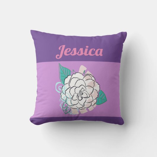 変更パーソナライズされた可能な名前装飾用クッション クッション (正面)